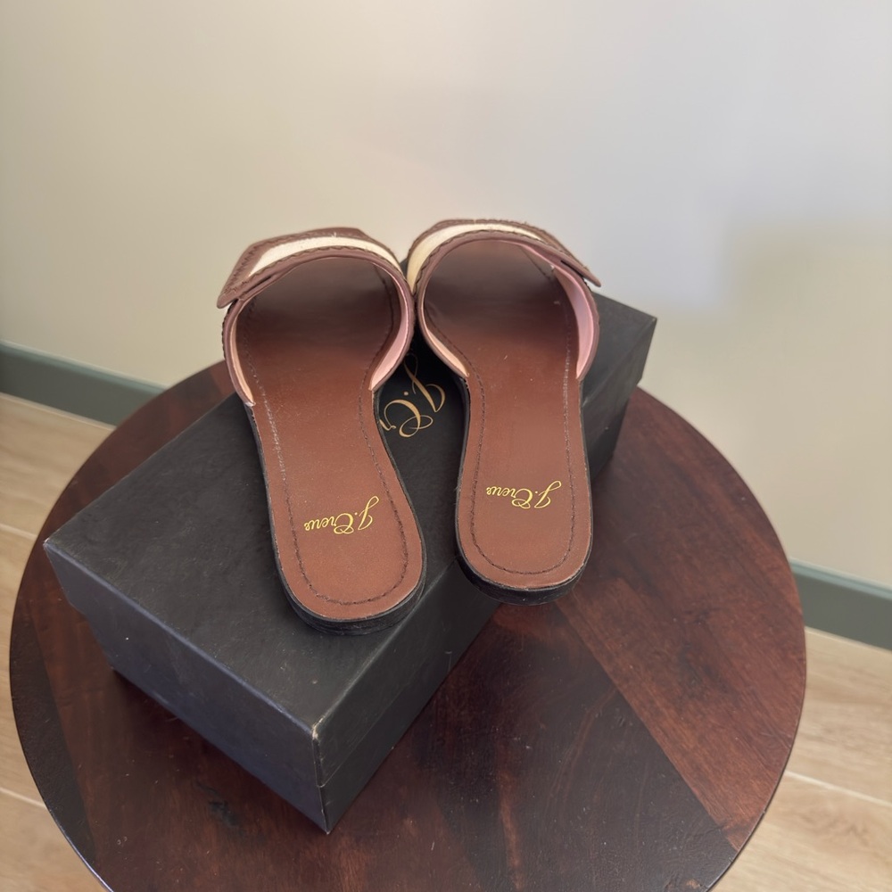 J.Crew Leather and Canvas Slide Sandals - Picture 3 of 6